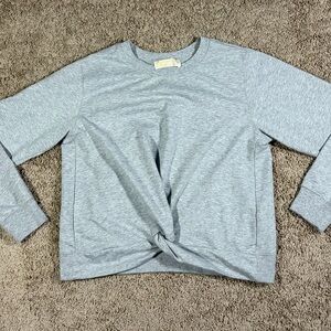 Michael Kors Heather Gray Knot Sweatshirt